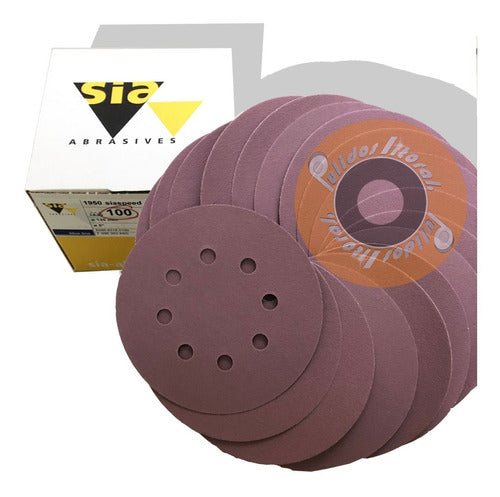 SIA Swiss 125MM Velcro Orbital Sanding Disc Pack 78 Units 2