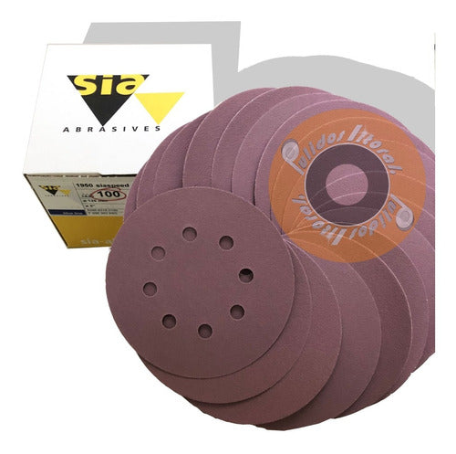 SIA Lija Disco Abrojo Roto Orbital 125 Mm. Pack 30 U 0