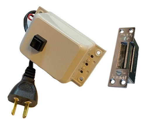 Remote Electric Lock and Transformer Push Button Kit for Door Gate 0