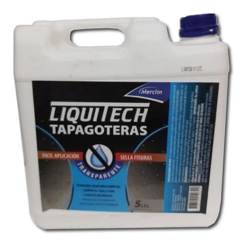 Merclin Tapagoteras Liquitech Sella Fisuras Terrazas 5lt Incoloro 0