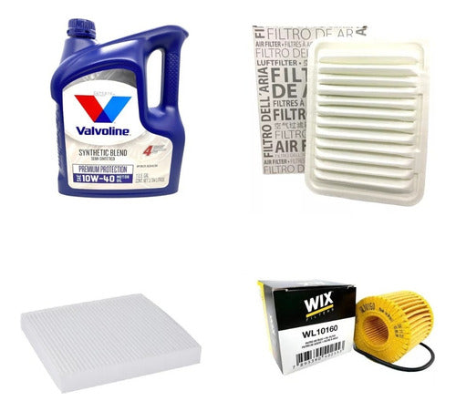 Valvoline 10W40 Oil and Filters Kit for Corolla 1.8 2012 0