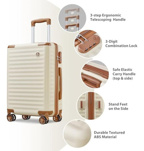 Joy Way 20-Inch Rolling Carry-On Suitcase 2