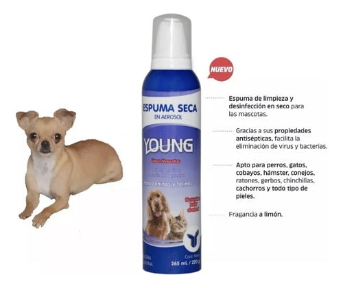 Ruminal Shampoo for Dogs and Cats Dry Foam with Scraper 265ml 2