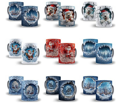 140 Artes Para Caneca Natal 3d Arquivos Premium Jpg 1