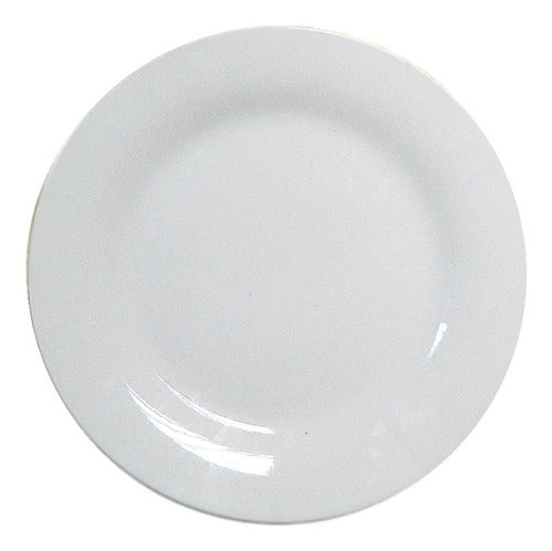 Prisma White Ceramic Flat Plate 20 cm 0