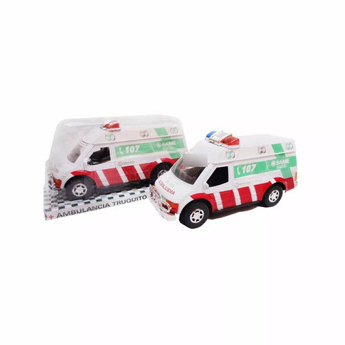 Ambulancia Same Fricción Juguete 26 Cm Casa Valente 0