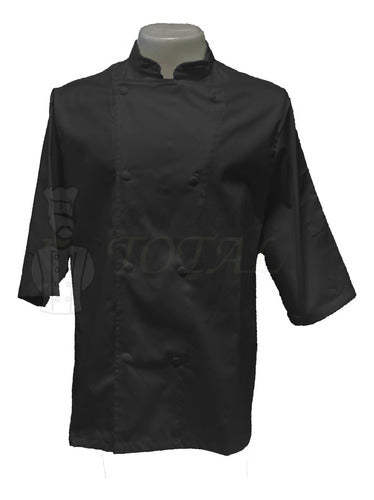Unisex Chef Jacket in Black by Confección Total 0
