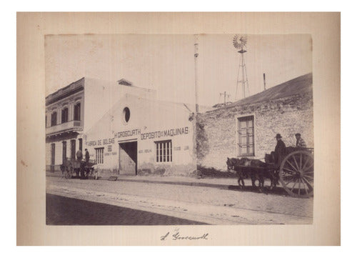 Montevideo En El Año 1901 Fábrica Bolsas - Lámina 45x30 Cm. 0