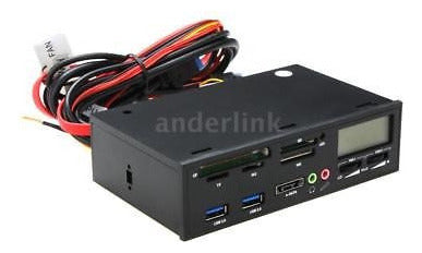 Nuevo 5.25  Usb 3.0 E-sata Media Dashboard Panel Frontal Pc 3