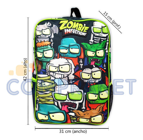 Child Backpack Zombie Infection 17 Inch, Back, 10398 1