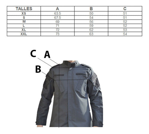 LA CASA DEL UNIFORMADO Tactical Jacket in Blue or Black Rip Stop with Mao Collar for Police 5