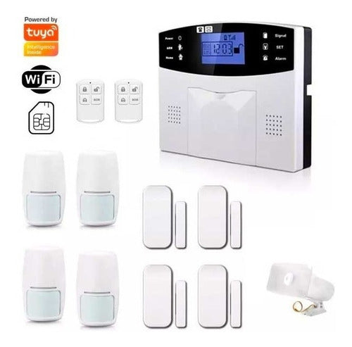 Kit Alarma Casa Comercio Wifi  Gsm 8 Sensores (recomendado) 0