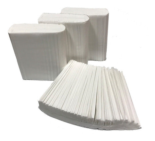 AMCLEAN White Interfold Paper Towels 20x24 Lightweight X2500 U 1