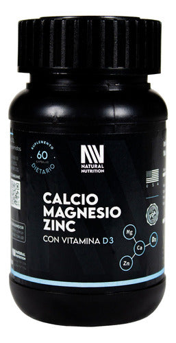 Natural Nutrition X2 Calcium Magnesium Zinc D3 Supplement 60 Tablets 1