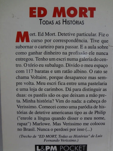 3 Livros Luis Fernando Veríssimo Ed Mort  A Mãe Do Freud + 1 6