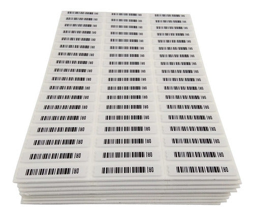 FULL BARCODE Adhesive Anti-Theft Alarms X1080u with AM 58Khz Sensor 0