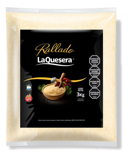 Grated La Quesera Cheese Bag X 3 Kilos Gluten-Free 0