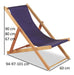 Ecomadera Folding Lounge Chair Set of 2 with Outdoor Fabric 1