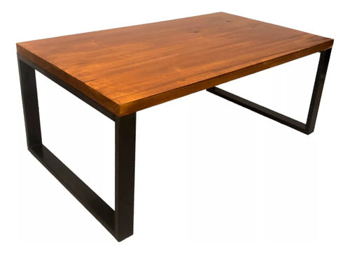 Troya Madera y Hierro Industrial Style Outdoor Table 1.20 x 0.60 x 0.40 0