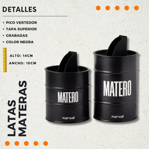 Premium Mate Set with Waterproof Bag, Imperial Mate, 1 Liter Thermos, and Accessories 6