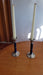 Par De Candelabros De Platina Con Las Velas Largas 2