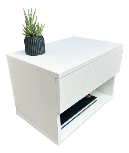 Muebleds Floating Nightstand with Drawer 40x22x30cm 1