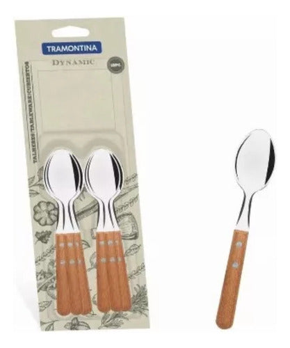 Tramontina Dynamic Set of 6 Stainless Steel Tea Spoons 0