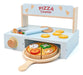 Pillowhale Wooden Toys Pizza Oven Con Ingredientes Y Accesor 0