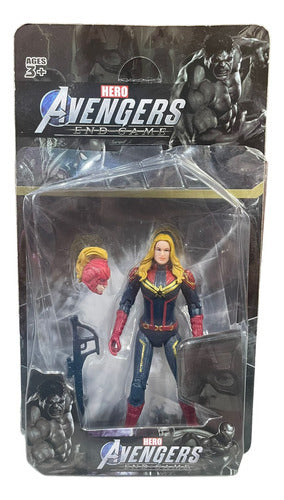 Muñeco Avengers Capitana Marvel Coleccionables + Accesorio 0