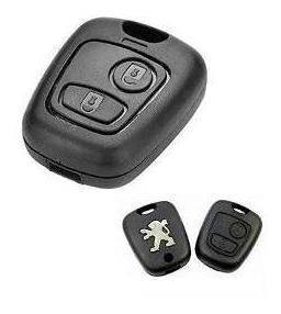 Keyfad Peugeot Key Case 2 Buttons 207 206 with Logo + Battery 4