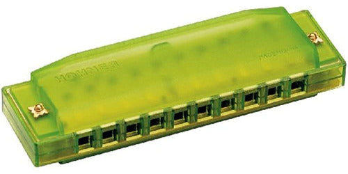 Hohner Clearly Colored Translucent Harmonica, Green 0