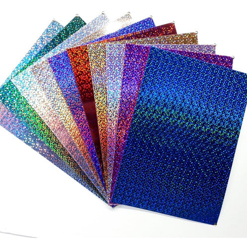 MPA Pack X30 Hologlitter Cardstock 50x35cm Assorted Colors 0