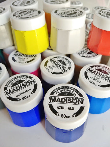 Professional Acrylic Paint Madison, Common Colors 60cc 1