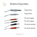 Kit 4 Cables for Electro-Stimulator Plug 3.5mm to Needle 2mm 1