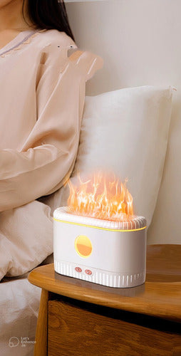 Aromatizador de Ambiente Eletrico Humidificador Ultrasónico Aromatizador Difusor Efecto Fuego 2