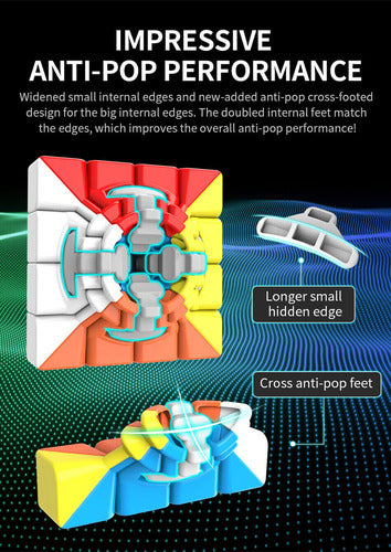 Moyu Cubo Magico Meilong 4 X 4 Color Stickerless Shp Tuni 6