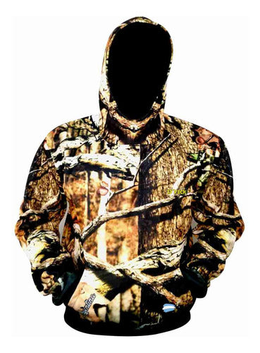 Vector Full Print Camouflage Hoodie 0