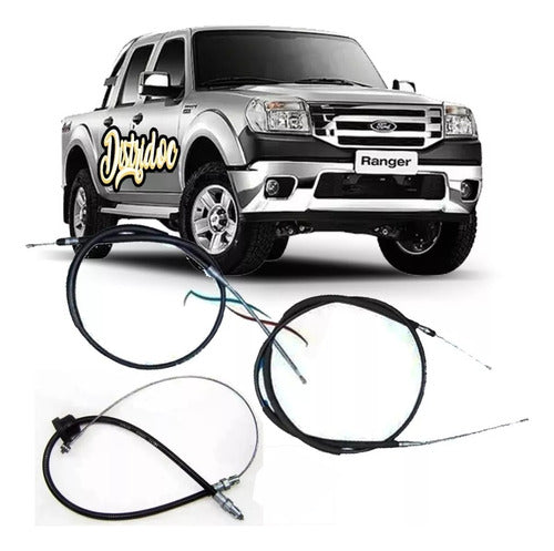 Kit X3  Cables De Freno Ford Ranger 4x4 2005/2012 0