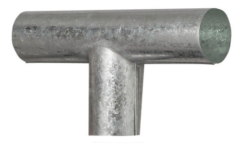 Meflex Ramal De 12 Pulgadas T (90°) / Y (45°) De Chapa Galvanizada 0