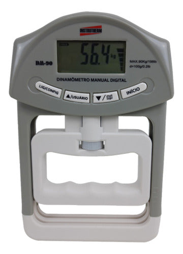 Dinamômetro Manual 90kg Mão Digital Portátil Instrutherm 0