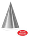 Beistle 24 Piezas Silver Cone Hats Suministros Para Fiestas 3