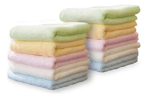 Yoofoss Luxury Bamboo Washcloths Juego De Toallas Paquete De 10 0