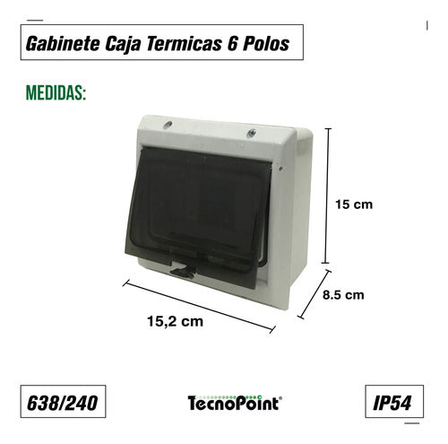 Gabinete Caja Termicas 6 Polos Ip54 Pilar Pvc Variplast 1