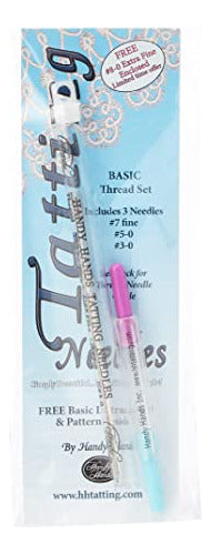 Handy Hands 3-Piece Tatting Needles Set for Thread, Gray 0