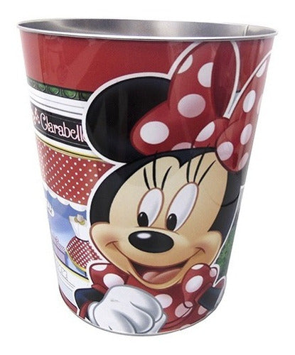 Disney Minnie Official Metal Trash Can 0