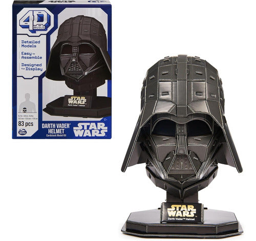 HERMES SHOP 4D Build StrWrsPzz Darth Vader Helmet 3D 83 Pieces 0