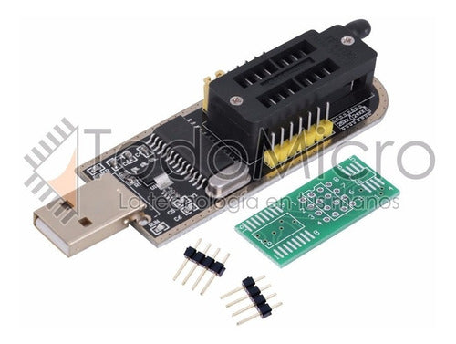 CH341A Programmer + Cable + Clip + SOIC8 Adapter 200mil Gtia 1