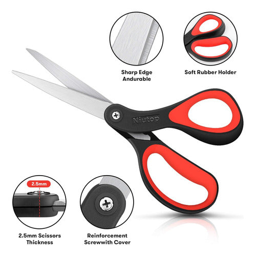 Niutop 8 Multi-Purpose Scissors, Durable, Comfortable Grip 1