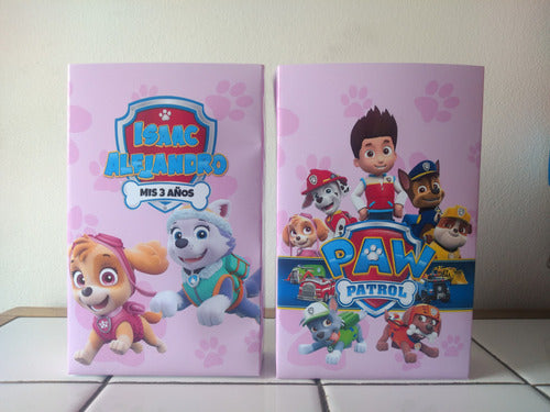 30 Birthday Paw Patrol Bags and 30 Coloring Paw Patrol Booklets 6