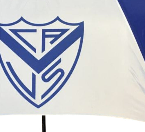 Jivi Paraguas De Velez Gigante Blanco Y Azul Francia Reforzado 2